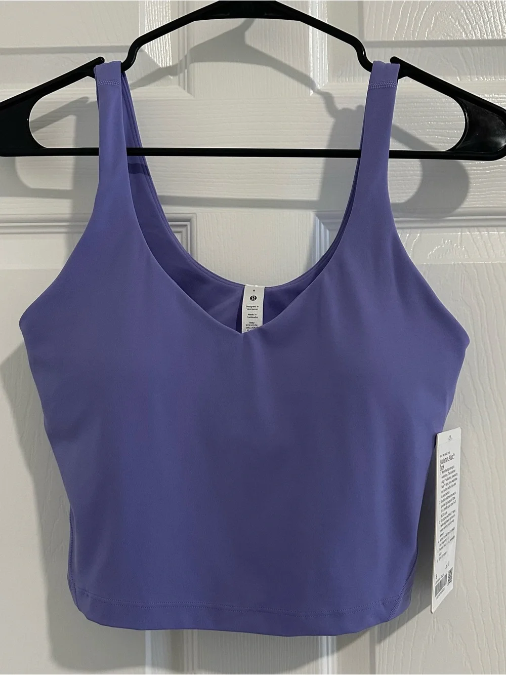 Lululemon Align Tank Top A/B Cup Dark Lavender Size 8-NWT